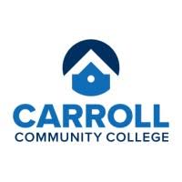 Carroll Community College logo featuring a house icon and blue lettering.